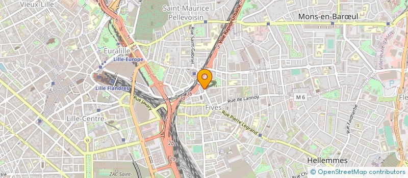 localisation de l'entreprise LAURENTY - WAUQUIER à LILLE