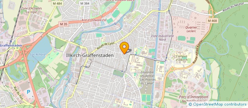 localisation de l'entreprise LAUREOLE  ILLKIRCH-GRAFFENSTADEN