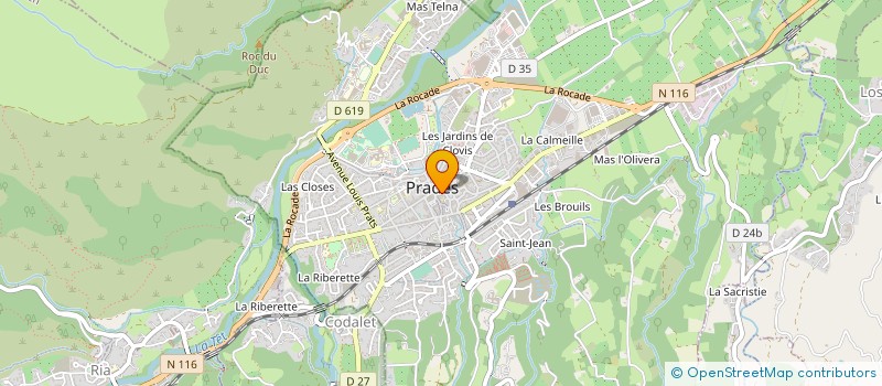 localisation de l'entreprise LAUREPI à PRADES