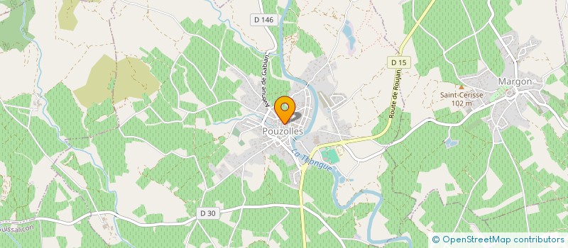 localisation de l'entreprise LAURES à POUZOLLES