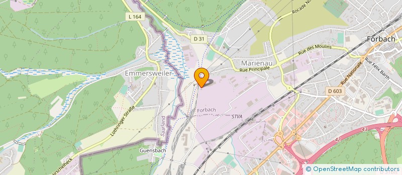 localisation de l'entreprise LAUREST à FORBACH