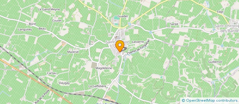 localisation de l'entreprise LAURET à SAINT-EMILION