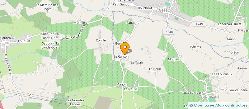 localisation de l'entreprise LAURET ET FILS  SAINT-GIRONS-D'AIGUEVIVES