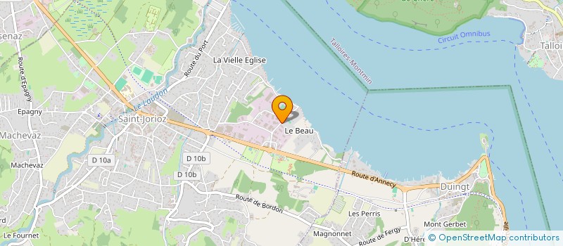 localisation de l'entreprise LAURETI EPAGNY à SAINT-JORIOZ