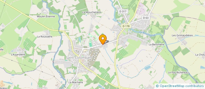 localisation de l'entreprise LAURETTE DISTRIBUTION  SAINT-COLOMBAN