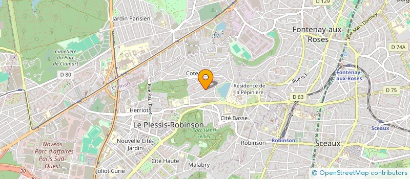 localisation de l'entreprise LAUREVA à LE PLESSIS-ROBINSON