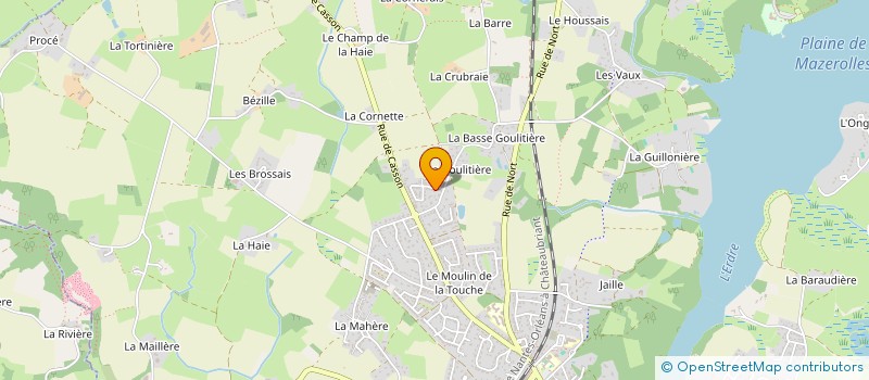 localisation de l'entreprise LAUREVA  SUCE-SUR-ERDRE