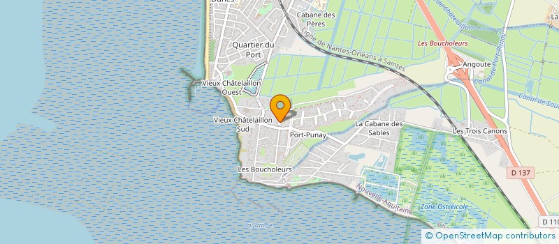 localisation de l'entreprise LAUREVA FINANCE à CHATELAILLON-PLAGE