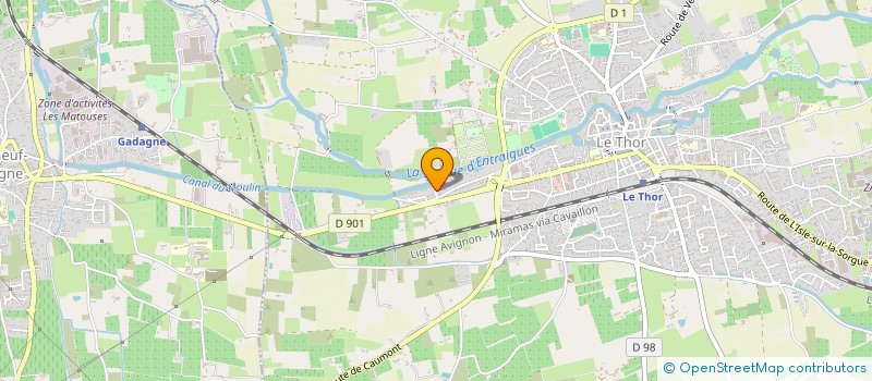 localisation de l'entreprise LAUREVE  LE THOR