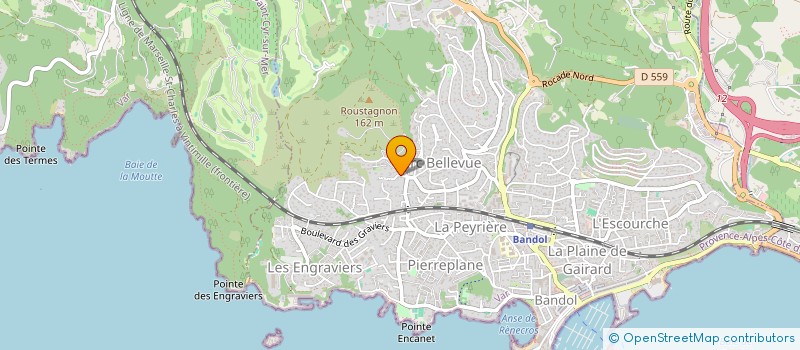 localisation de l'entreprise LAUREVENTS à BANDOL