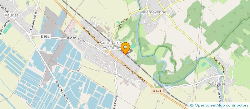 localisation de l'entreprise LAUREY GABRIEL  VAUDES