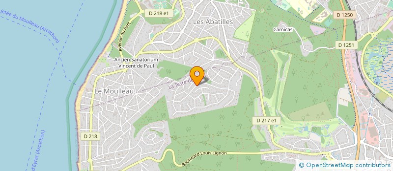 localisation de l'entreprise LAUREY IMMOBILIER SARL à LA TESTE-DE-BUCH