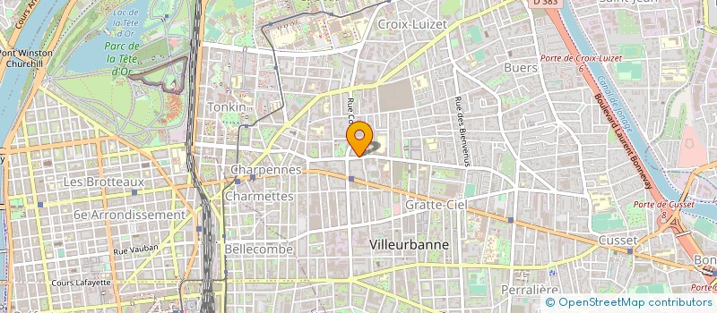 localisation de l'entreprise LAURIA FRERES  VILLEURBANNE