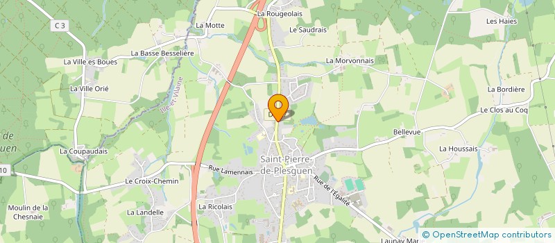 localisation de l'entreprise LAURIANA  MESNIL-ROC'H