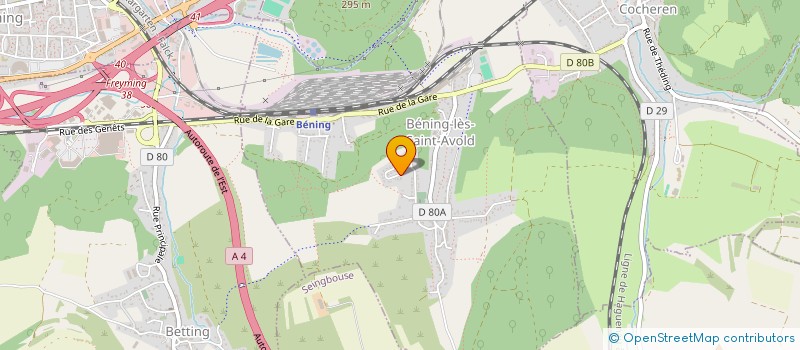 localisation de l'entreprise LAURIANE  BENING-LES-SAINT-AVOLD