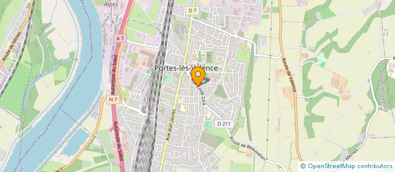 localisation de l'entreprise LAURIANE INSTITUT à PORTES-LES-VALENCE