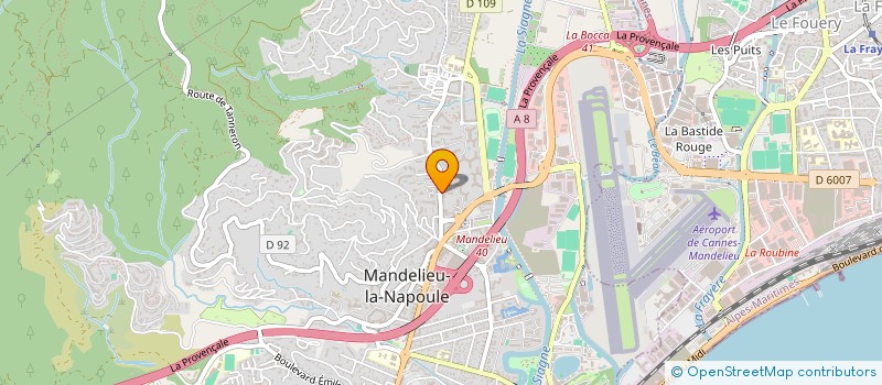 localisation de l'entreprise LAURIANNE à MANDELIEU-LA-NAPOULE