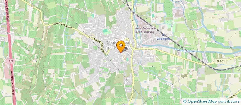 localisation de l'entreprise LAURIC  CHATEAUNEUF-DE-GADAGNE