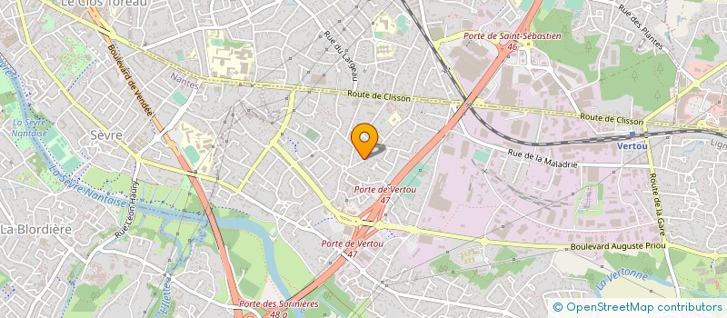 localisation de l'entreprise LAURIC à VERTOU