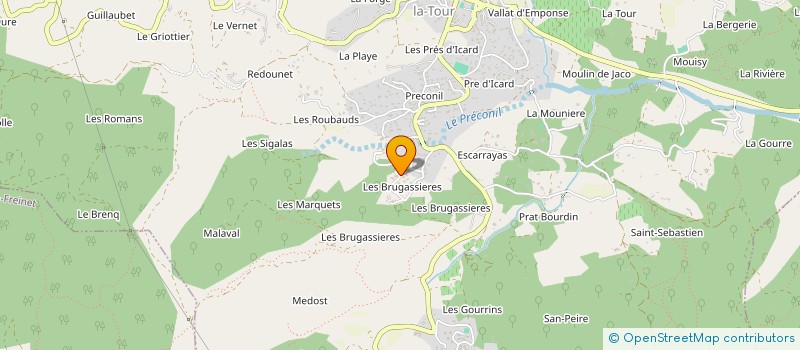 localisation de l'entreprise LAURIC  LE PLAN-DE-LA-TOUR