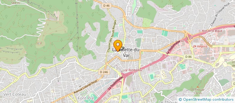 localisation de l'entreprise LAURIC  LA VALETTE-DU-VAR