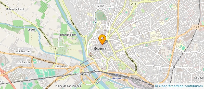 localisation de l'entreprise LAURIC SARL à BEZIERS