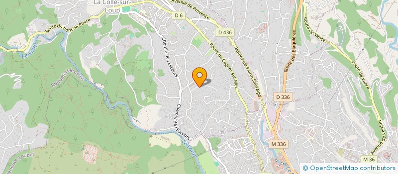 localisation de l'entreprise LAURIC06  LA COLLE-SUR-LOUP