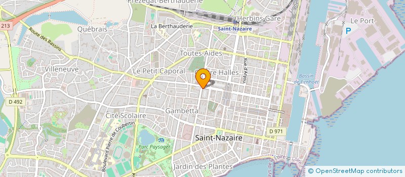 localisation de l'entreprise LAURICK à SAINT-NAZAIRE