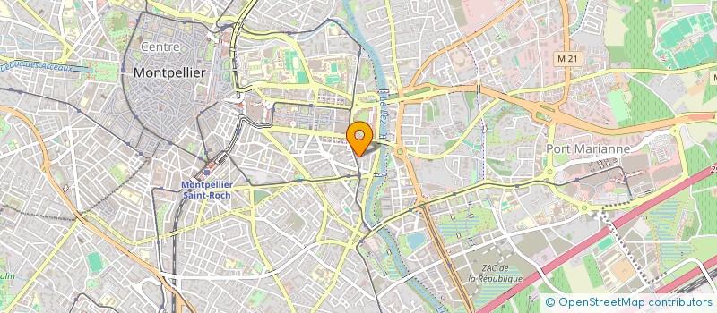 localisation de l'entreprise LAURIE à MONTPELLIER