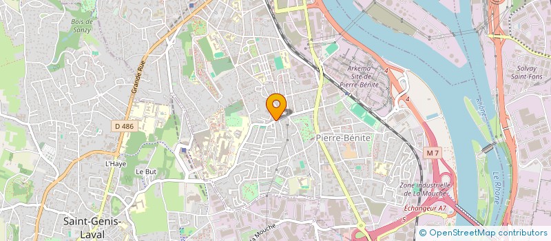 localisation de l'entreprise LAURIE  OULLINS-PIERRE-BENITE