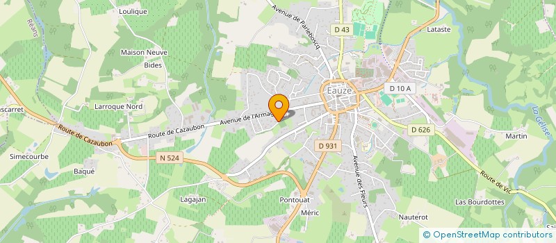 localisation de l'entreprise LAURIE à EAUZE