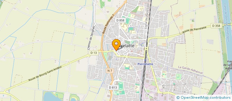 localisation de l'entreprise LAURIE & DAMIEN BORY à PIERRELATTE