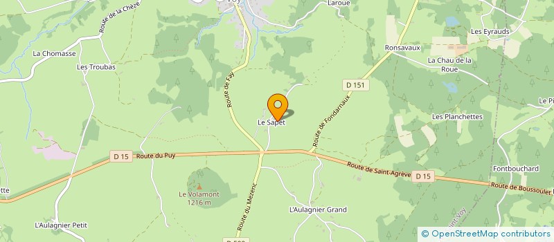 localisation de l'entreprise LAURIELEO  MAZET-SAINT-VOY