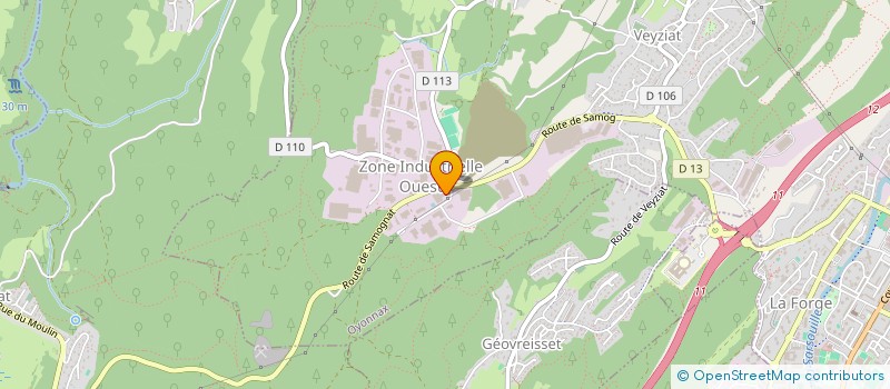 localisation de l'entreprise LAURIER à OYONNAX