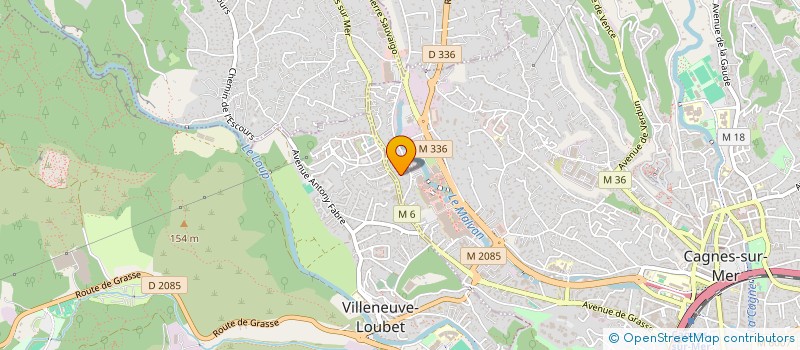 localisation de l'entreprise LAURIERS ROSES à CAGNES-SUR-MER