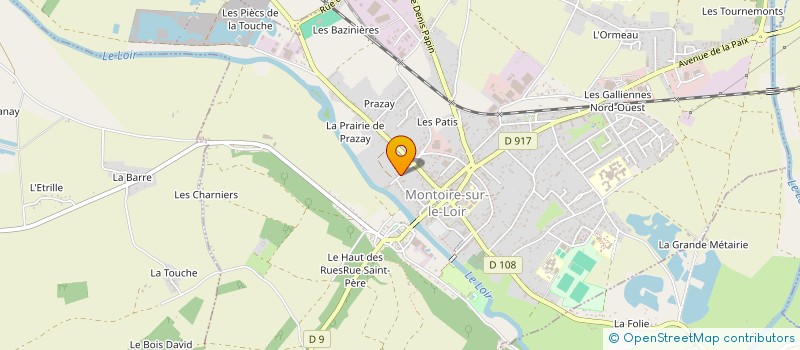 localisation de l'entreprise LAURIGOR  MONTOIRE-SUR-LE-LOIR