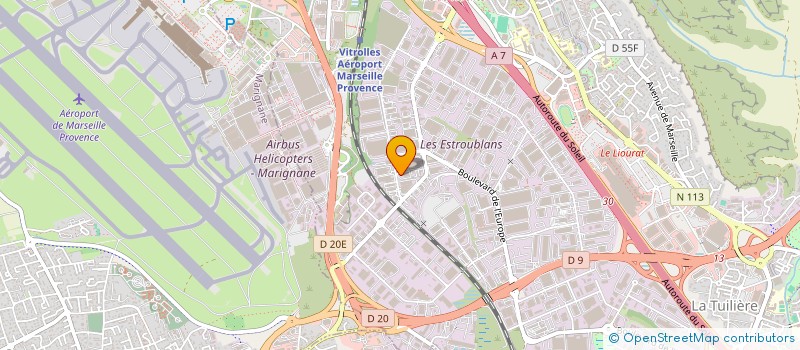 localisation de l'entreprise LAURILLAC  VITROLLES