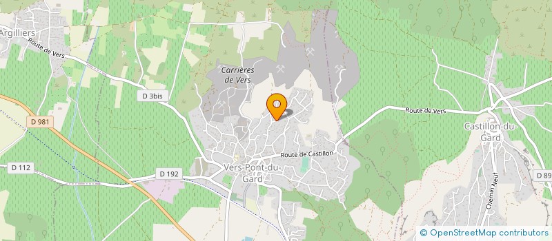 localisation de l'entreprise LAURINE 13  VERS-PONT-DU-GARD