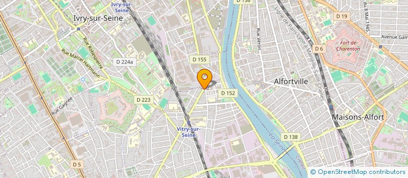 localisation de l'entreprise LAURINE  VITRY-SUR-SEINE