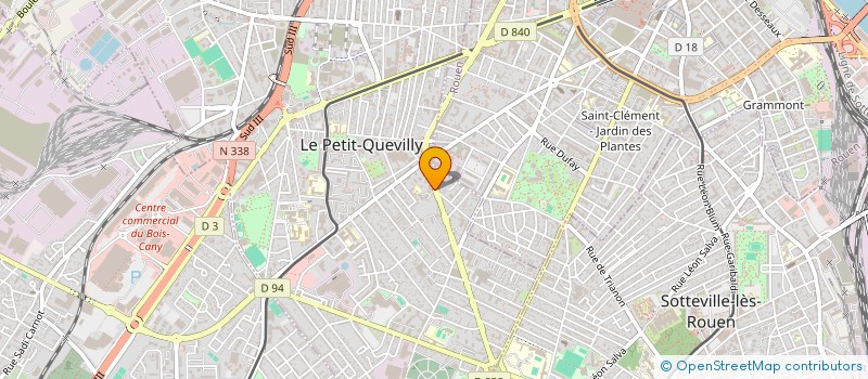 localisation de l'entreprise LAURINE à LE PETIT-QUEVILLY