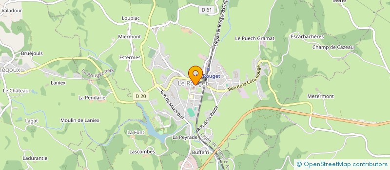 localisation de l'entreprise LAURINE à LE ROUGET-PERS