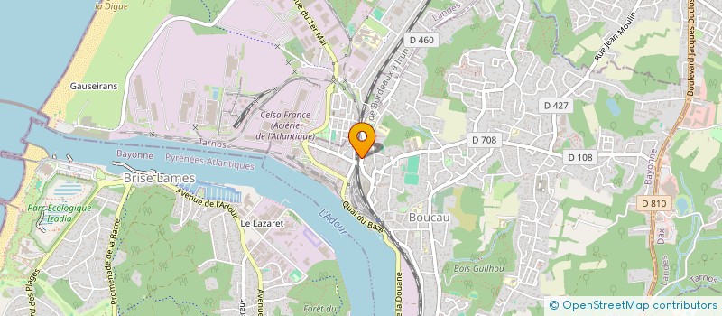 localisation de l'entreprise LAURINE  BOUCAU