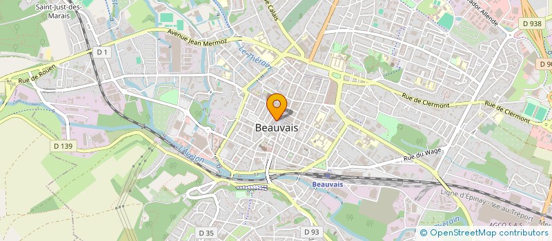 localisation de l'entreprise LAURINE à BEAUVAIS