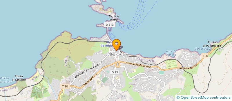 localisation de l'entreprise LAURINE BOUTIC à L'ILE-ROUSSE