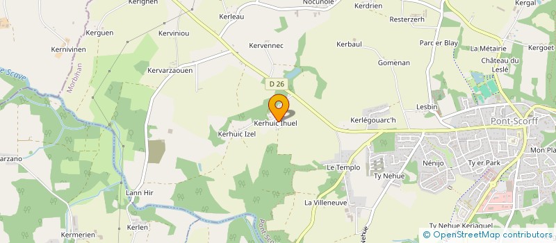 localisation de l'entreprise LAURIOL  CLEGUER