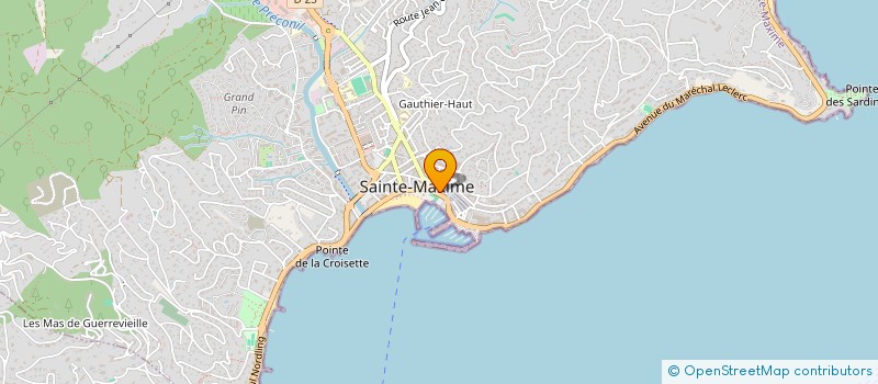 localisation de l'entreprise LAURION à SAINTE-MAXIME