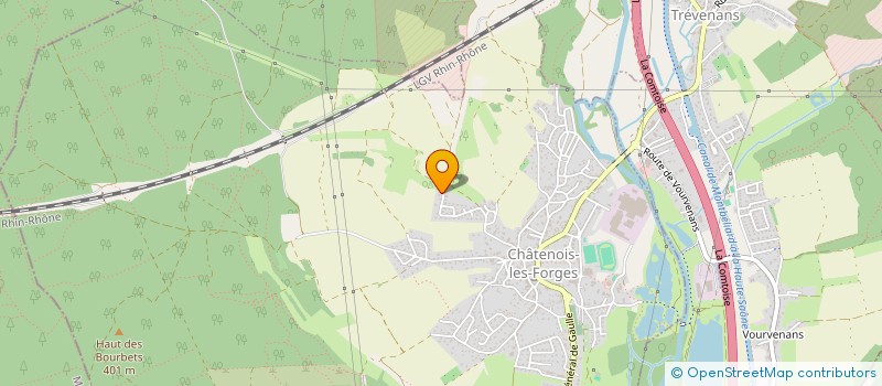 localisation de l'entreprise LAURIS à CHATENOIS-LES-FORGES