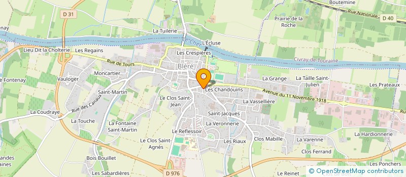 localisation de l'entreprise LAURISA  BLERE