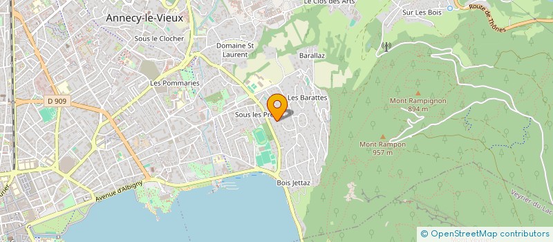 localisation de l'entreprise LAURISALPES  ANNECY