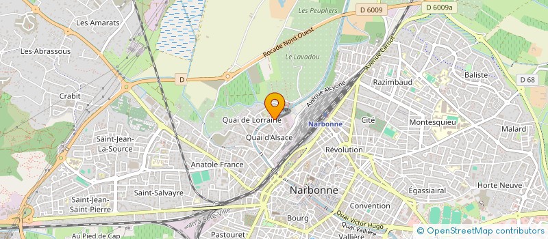 localisation de l'entreprise LAURIVIER  NARBONNE